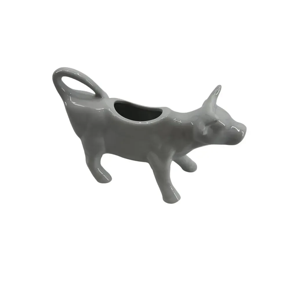 Crate & Barrel cow creamer white porcelain classic cottagecore country kitchen